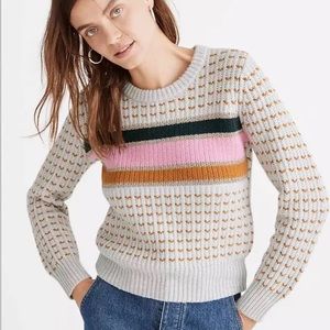 Madewell Striped Barfield Sweater